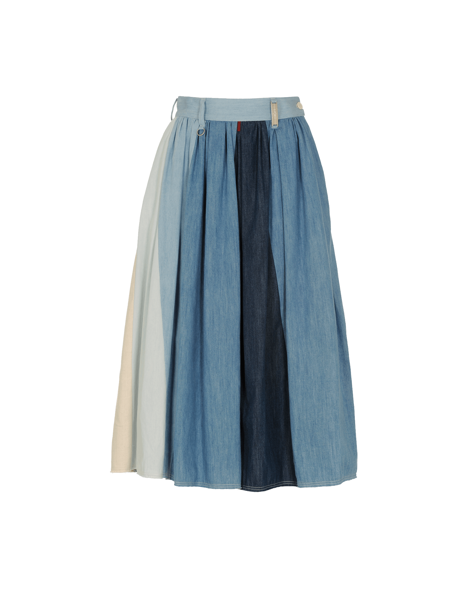 denim skirt with belt loops
