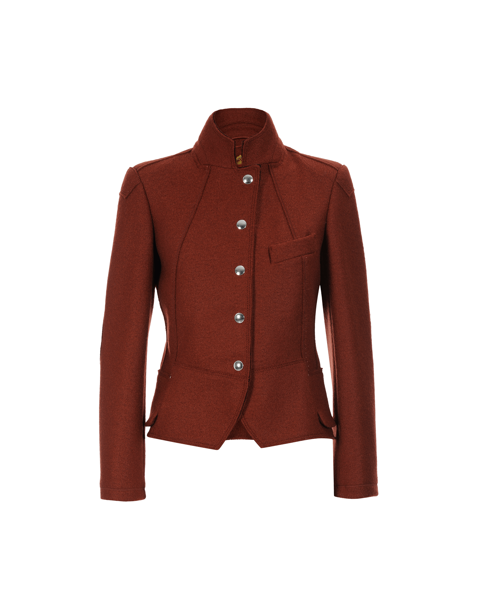 red jersey blazer