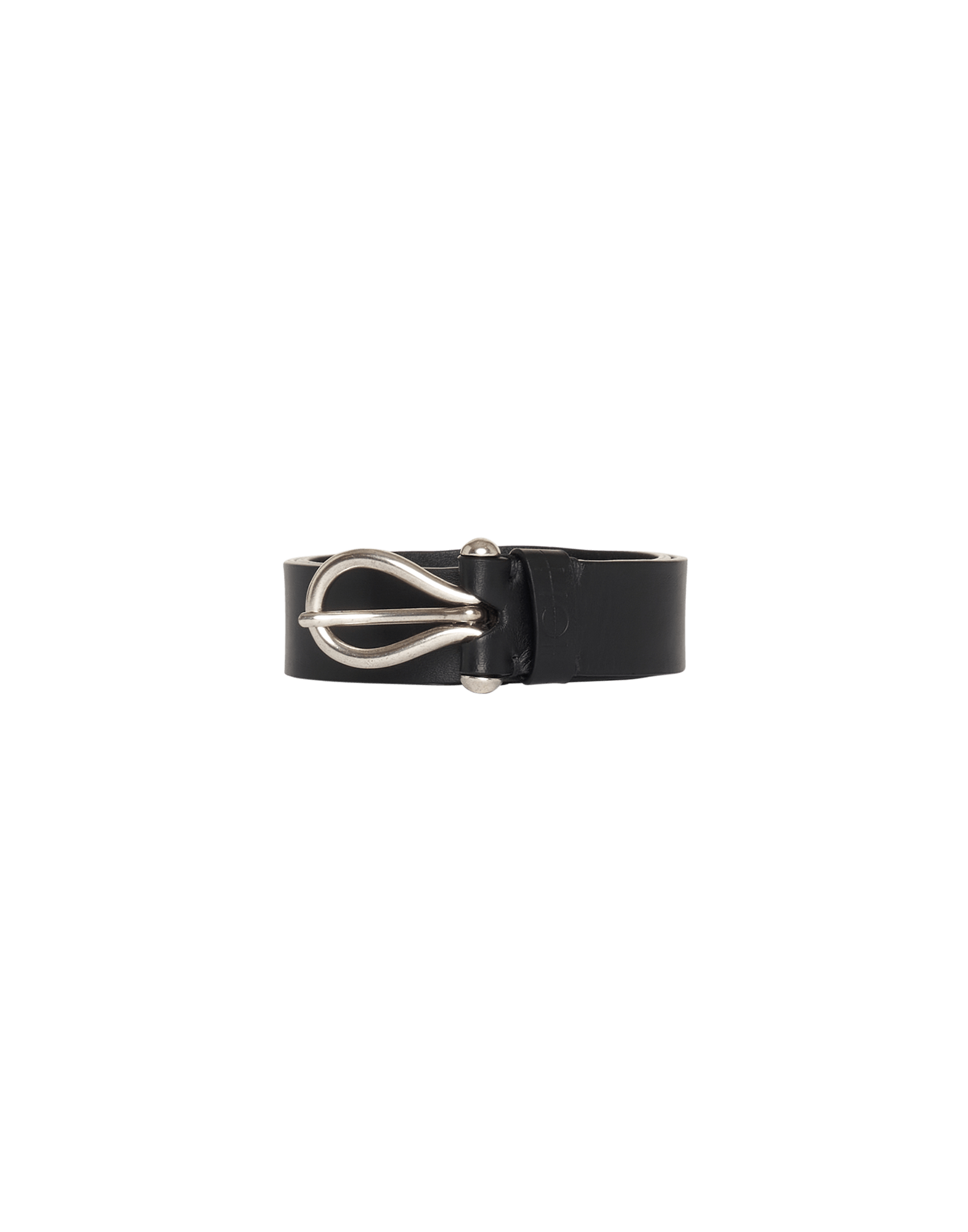 N-Keoboo Cintura con Fibbia in Pelle Nera Traspirante Cintura in