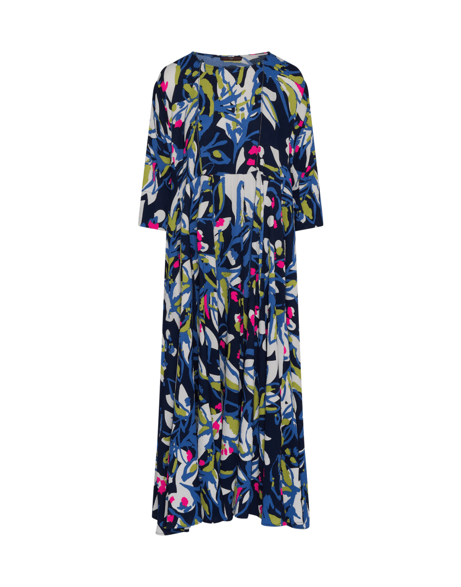 FRIVOLITY: Dolman sleeve printed wide dress