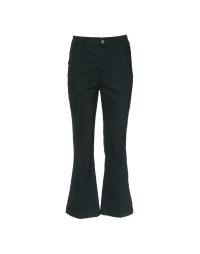 SCAMPER: Pantaloni a campana verdi con banda laterale